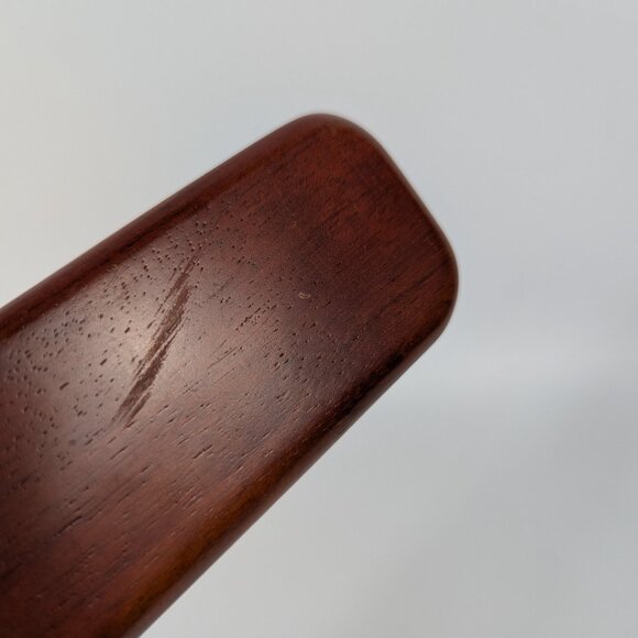 Vintage Hinged Dark Wood Pen Case NO Pen - Picture 6 of 6